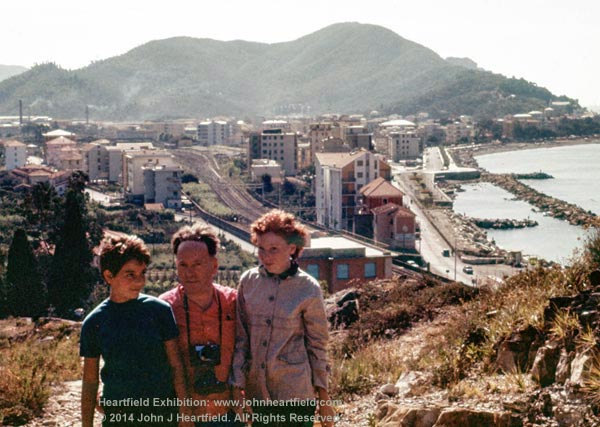John J Heartfield, John Heartfield, Catherine Jacobson, Sestri Levante, Italy 1960s