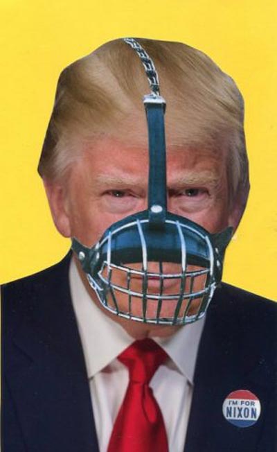 Muzzled Trump